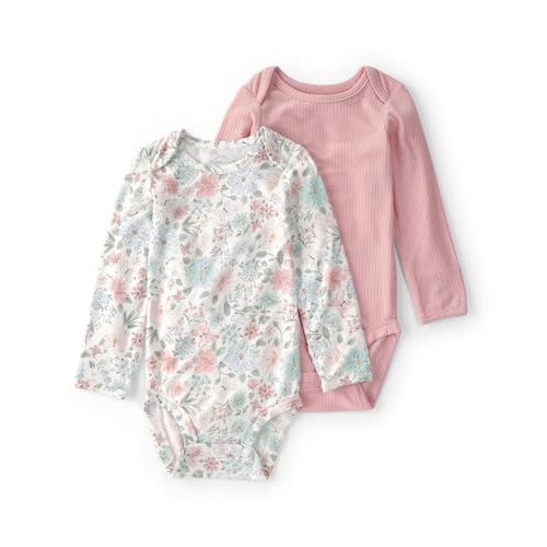 Carter's baby-girls Purelysoft 2-pack Long Sleeve Bodysuit