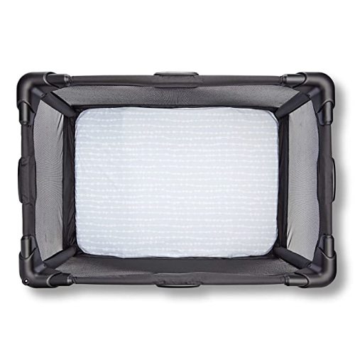 4moms Breeze Playard Sheets, Machine Washable, Soft, Plush, Waterproof Fabric, Grey Beads