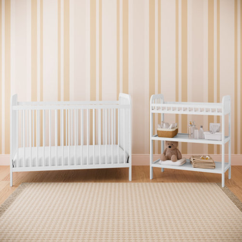 Storkcraft Pasadena Convertible Standard Crib and Changing Table 2 - Piece Nursery Furniture Set & Reviews | Wayfair
