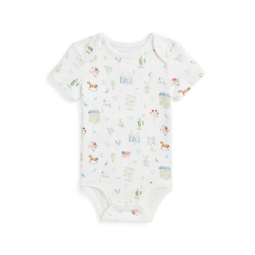 RL Baby x Riley Sheehey Saturday in The Park Cotton Bodysuit in Romant | Over The Moon