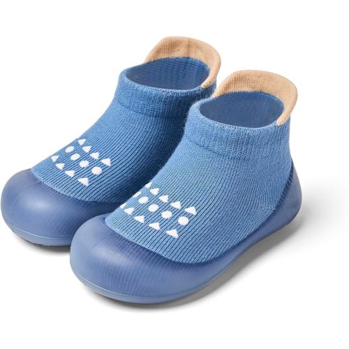 Baby Sock Shoes Baby Walking Shoes Infant Non-Slip Breathable Slippers with Soft Rubber Sole Baby Boys Girls Sneakers