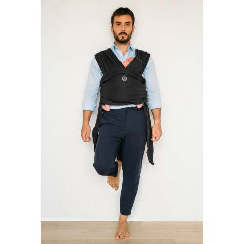 CUDDLE BAND 2 Newborn Baby Wrap - Black