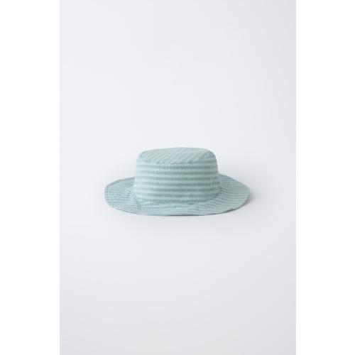 STRIPED BUCKET HAT - Sea green | ZARA United States