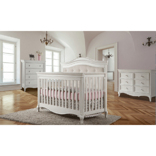 Pali Diamante Forever Crib in Beige Fabric - Bellini Baby and Teen Furniture