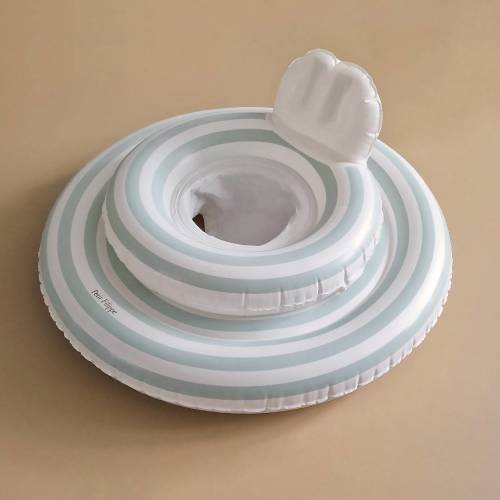 Baby Swim Ring - Misty Blue Stripes - 1-3 y