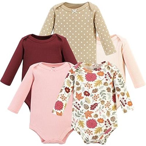 Hudson Baby unisex-baby Thermal Long Sleeve Bodysuits