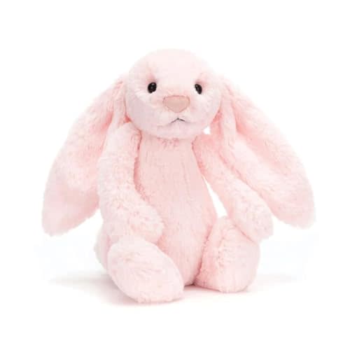 Jellycat Bashful Pink Bunny Medium - L: 3.5" x W: 4.7" x H: 12.2"