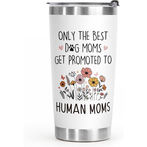 New Mom Gifts for Pregnant Women, Funny Dog Mom Pregnancy Gifts, 20 oz Stainless Steel Tumbler, Gifts for New Mom, Mom to be Gift