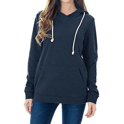 Smallshow Women's Fleece Maternity Nursing Sweatshirt Hoodie Kangaroo Pocket
