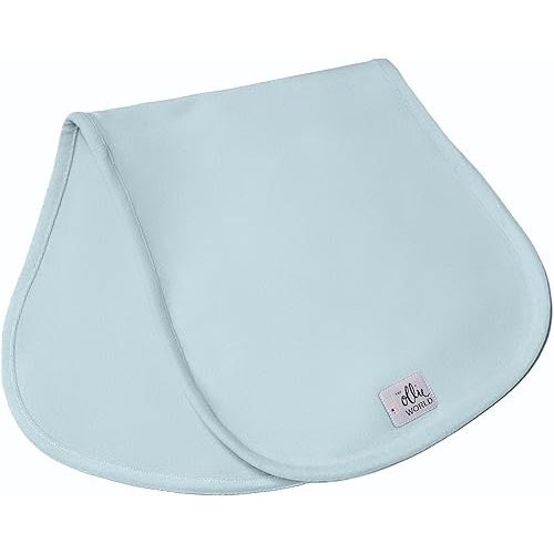 The Ollie Burp Cloths- Moisture-Wicking Fabric- Baby Boys, Girls- Baby Burp Cloths- Ergonomic & Modern Design (Sky)