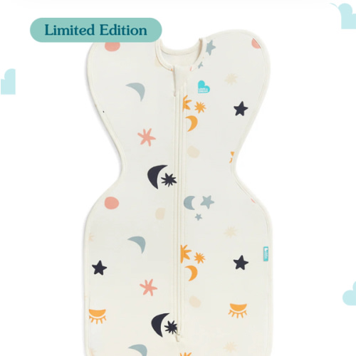 Swaddle Up™ 1.0 TOG Organic Cotton Buff Lunar