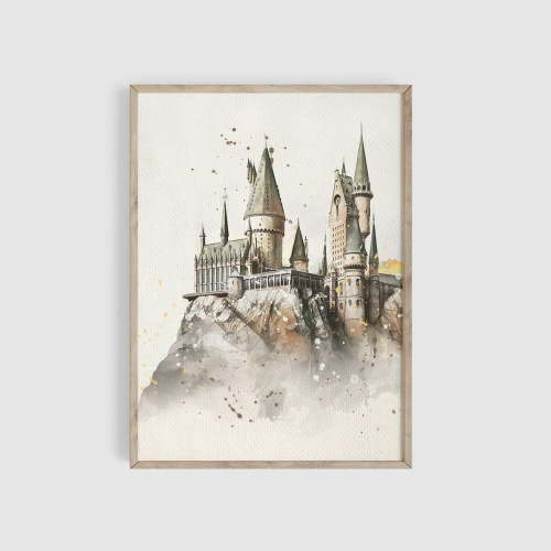 Wizard Neutral Nursery Castle Wall Art Wizarding Baby Decor Fan Nursery Decor Baby Shower Gift Wizard Wall Decor Wizard Poster Spell