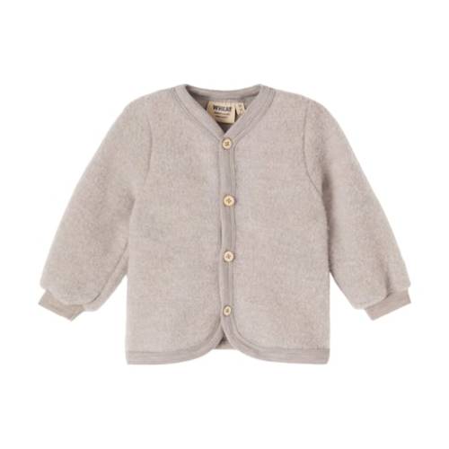 Baby Kari wool fleece cardigan