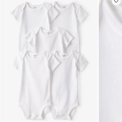 Baby 5-Pack Short-Sleeve Bodysuits - White | Carter's