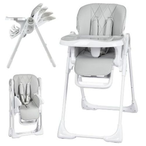 COZONY Baby High Chair, Foldable Adjustable Highchair with Removable Easy-to-Clean Tray, for Babies and Toddlers