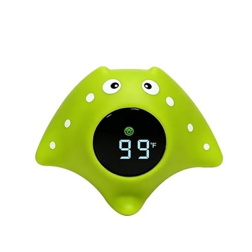 Baby Bath Thermometer, Digital Water Temperature Thermometer with LED Display for Newborns & Toddlers Bathtub and Room, 32-140 °Fahrenheit/0-60 ° Celsius