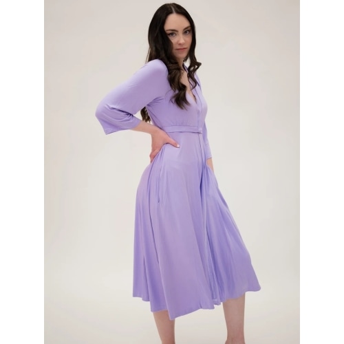 Lila Labor & Postpartum Gown in Lilac