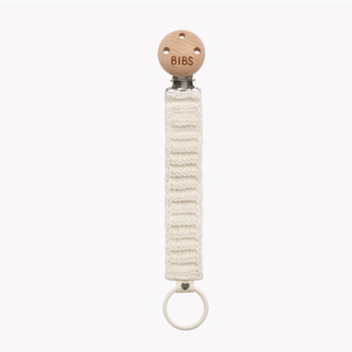BIBS Knitted Pacifier Clip - Ivory | Functional & Stylish – Bibsworld store US