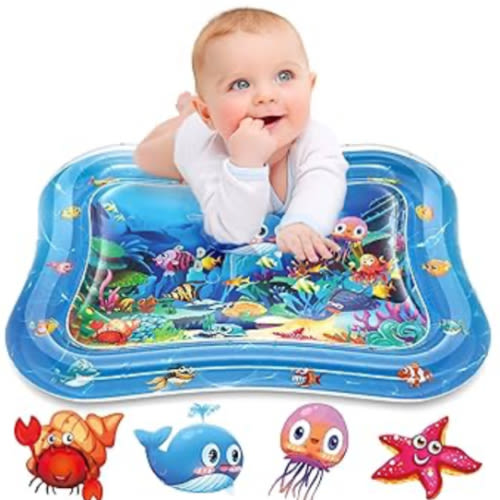 Infinno Inflatable Tummy Time Mat Premium Baby Water Play Mat for Infants and Toddlers Baby Toys for 3 to 24 Months, Strengthen Your Baby's Muscles, Portable
