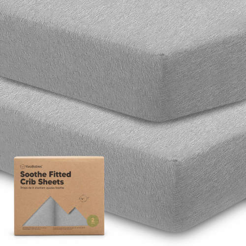 Soothe Fitted Crib Sheet- "Storm" color