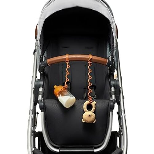 Toy Straps for baby - Keep toy, bottle & pacifier Off The Floor - Great for Stroller, High Chair and Car Seat - 2-Pack