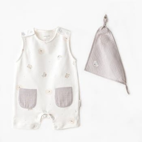 Romper & Bib Set, 6M