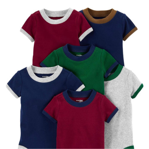 Simple Joys by Carter's Baby-Boys 6-Pack Short-Sleeve Bodysuit