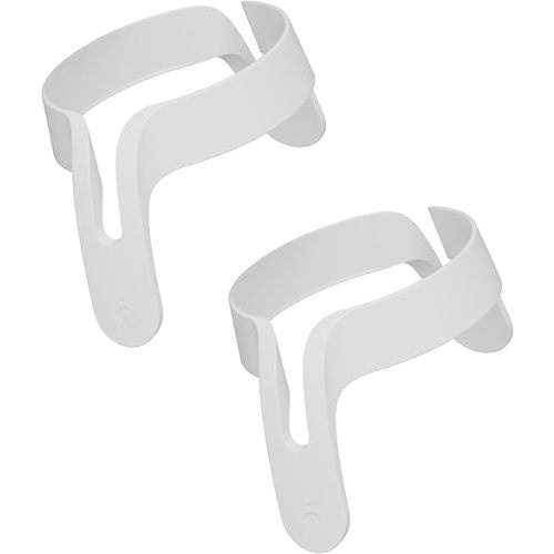Nanobebe Flexy Bottle Handles, Easy-Grip Ergonomic Handles, Transitional Sippy Cup Handles 2-Pack, White