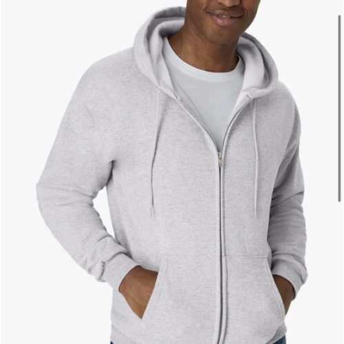 Hanes Men's Zip-up Hoodie, Ecosmart Fleece Full-zip Hoodie for Men, Hooded Sweatshirt