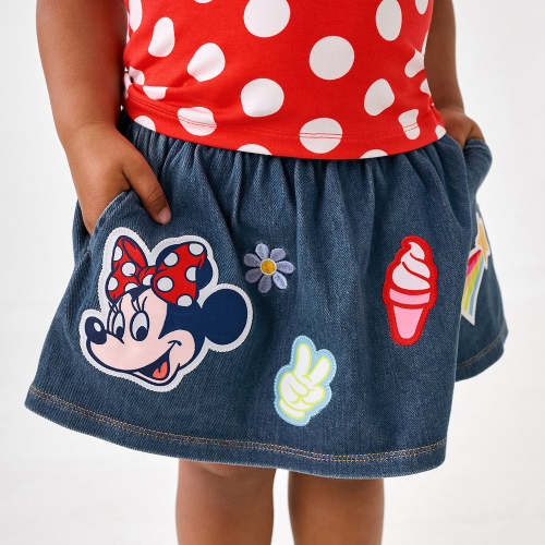 Disney Mickey Patch Denim Skort – Little Sleepies