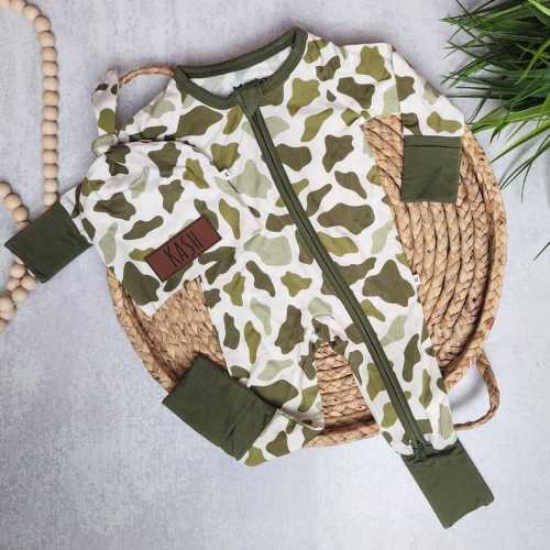 Baby Boy Coming Home Outfit | Personalized Zipper Romper Set | Newborn Going Home Outfit | Baby Shower Gift | Hospital Outfit