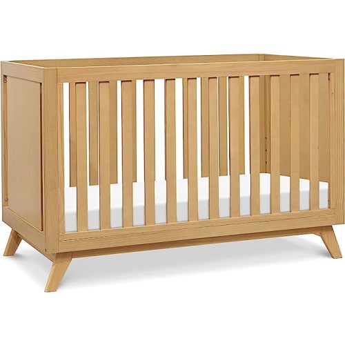 Davinci Otto 3-in-1 Convertible Baby Crib - GREENGUARD Gold Certified Wooden Convertible Crib to Toddler Bed & Daybed - Baby Bed with 4 Adjustable Mattress Heights & Easy to Assemble - Honey