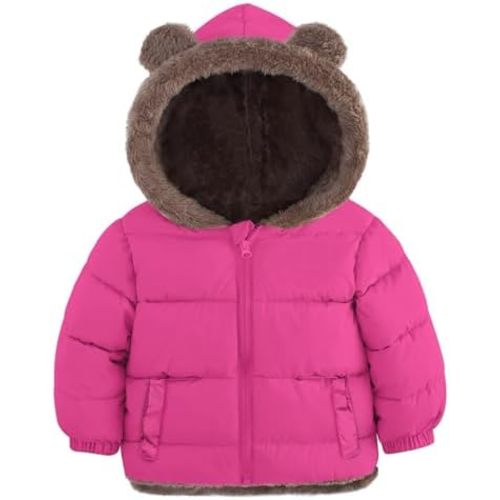 Enlifety 6M-5T Baby Toddler Winter Coat Boys Girls Puffer Jacket with Hood
