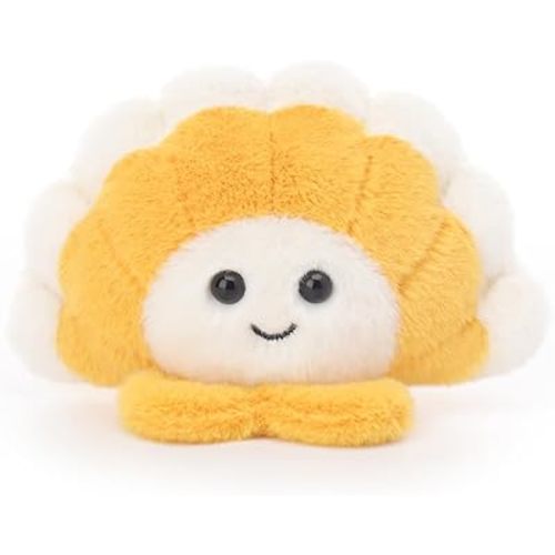 Apricot Lamb Clever Scallop Stuffed Animals for Kids, Soft Cute Plush Toys for Baby Girl and Boy, 5.1 Inches