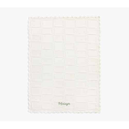 Cotton Knit Patchwork Organic Baby Blanket