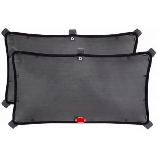 Munchkin® Brica® Magnetic Stretch to Fit™ Car Window Shade for Baby, Side Window Sun Shade, Black, 2 Pack