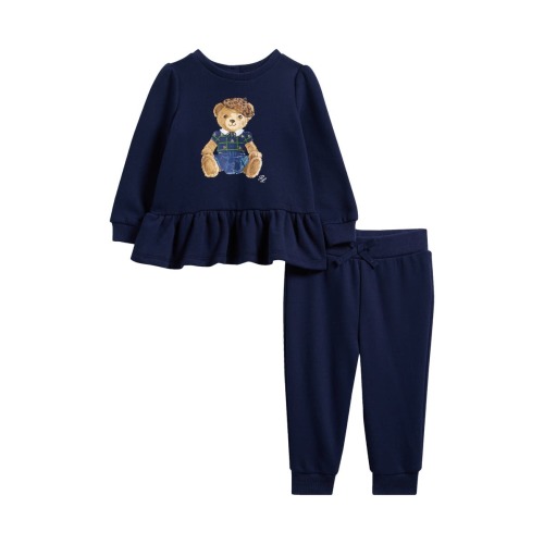 Bear Fleece Sweatshirt & Joggers Set, 3M