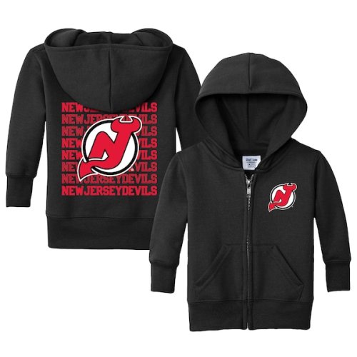 Infant New Jersey Devils Chad & Jake Black Full-Zip Retro Hoodie