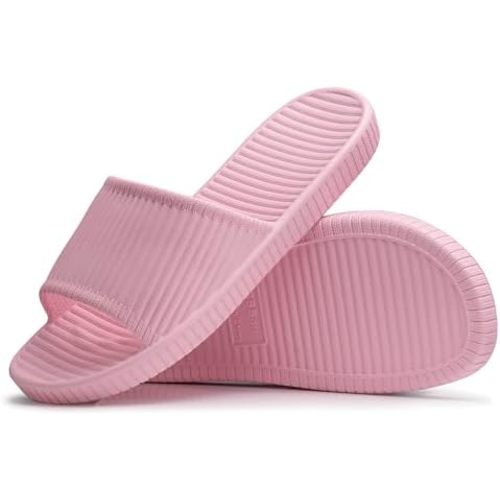 Happy Lily Shower Shoes, Women & Men’s Shower Slippers, Slides Sandals Pool Slides House Slippers Non-Slip Indoor Bathroom Shoes Beach Sandals