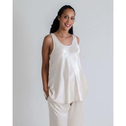 Satin Maternity Sleep Tank