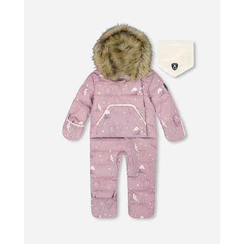 Deux par Deux Baby Girl Snowsuit One-Piece 3M–30M Purple | Buy Now – Jenni Kidz