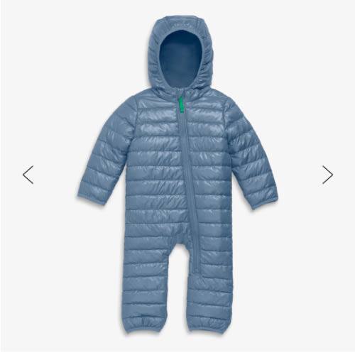 Baby lightweight puffer suit | Primary.com