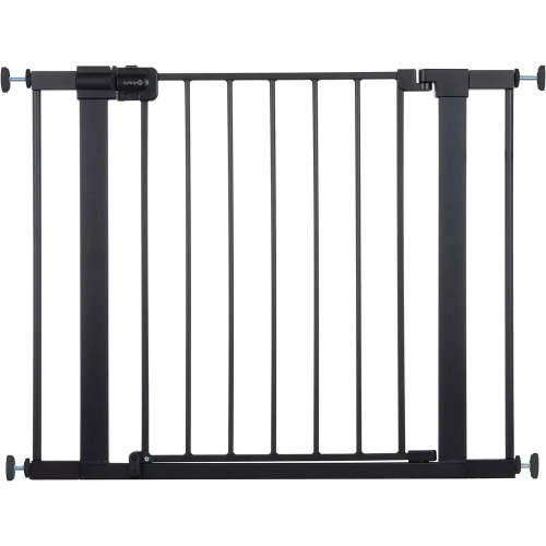 Easy Install Walk Through Baby Gate - Black