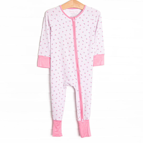 Bitty Bow Blooms Bamboo Zippy Pajama, Pink – Stitchy Fish