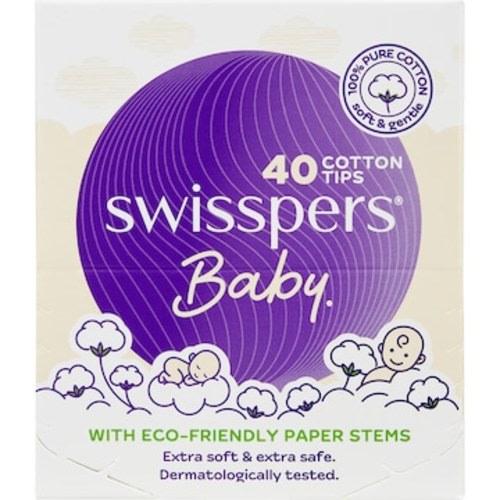 Swisspers Baby Cotton Tips 40 pack | Woolworths