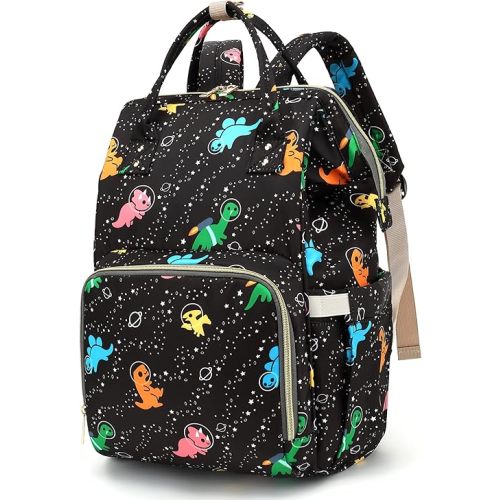 Dinosaur Baby Diaper Bag Backpack for Girls Boys, Waterproof Large Maternity Nappy Bags for Mom