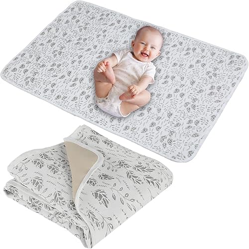 Baby Diaper Changing Pad,Reversibie 2-in-1 Portable Changing Mat
