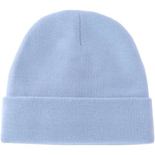 ROYBENS 100% Cotton Baby Beanie - Light Blue