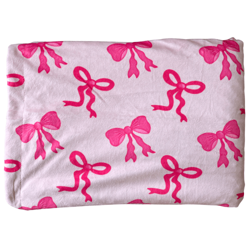 Couverture de bébé : Boucles (fond rose) – Tipou bébé