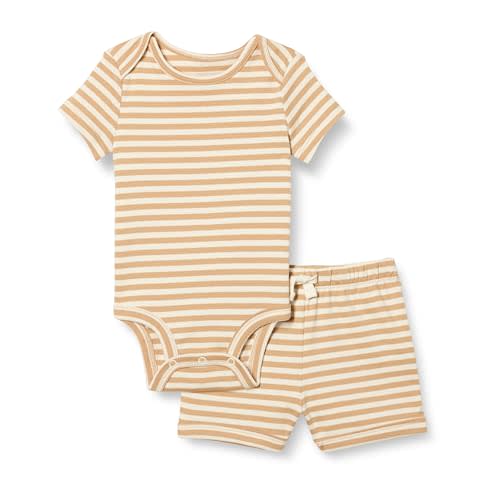 Amazon Essentials unisex-baby Bodysuit and Short Set